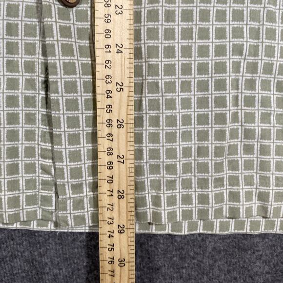 Vintage 90s IMPRINTS Shirt Mens Med Geometric Preppy Hipster Bowling Camp - Picture 5 of 8